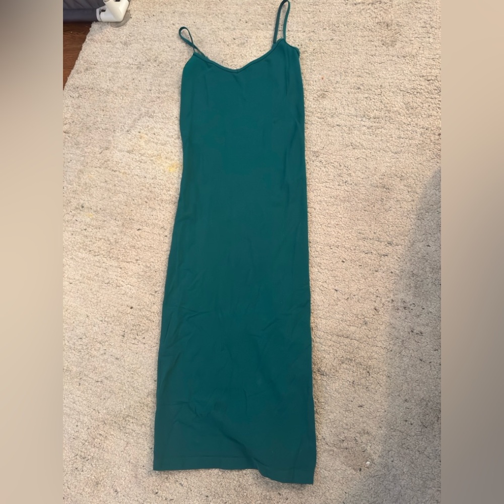 Free people intimately Teal cami knit slip xs/s Dress